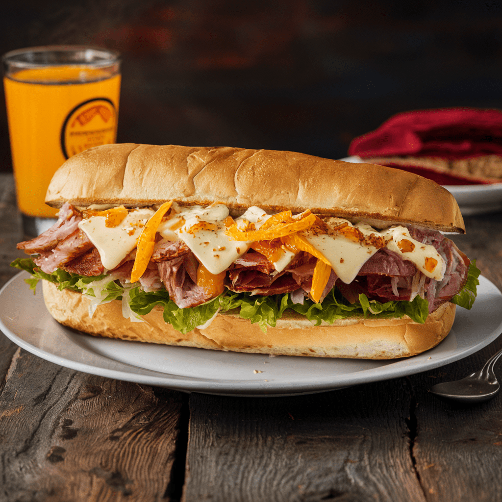 New York Steamer on Large White Sub