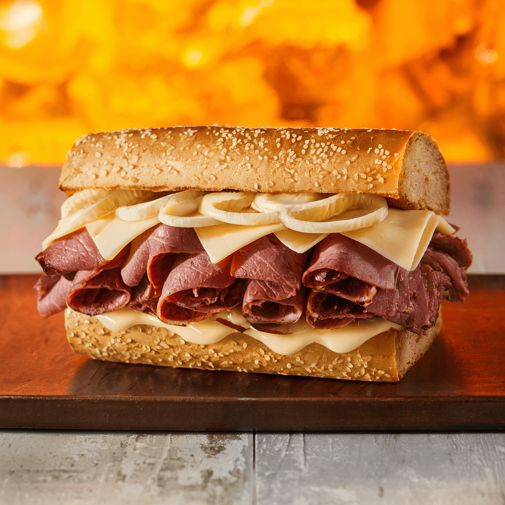Pastrami on Medium Wheat Sub