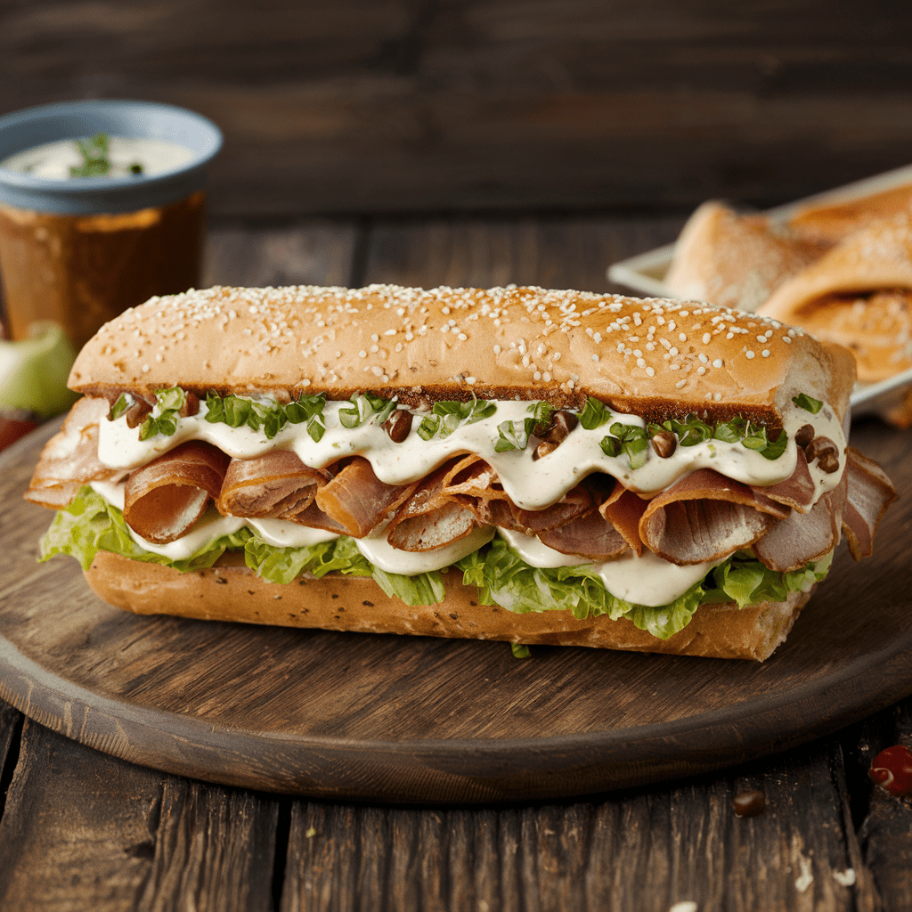 Turkey Bacon Ranch on Large Wheat Sub